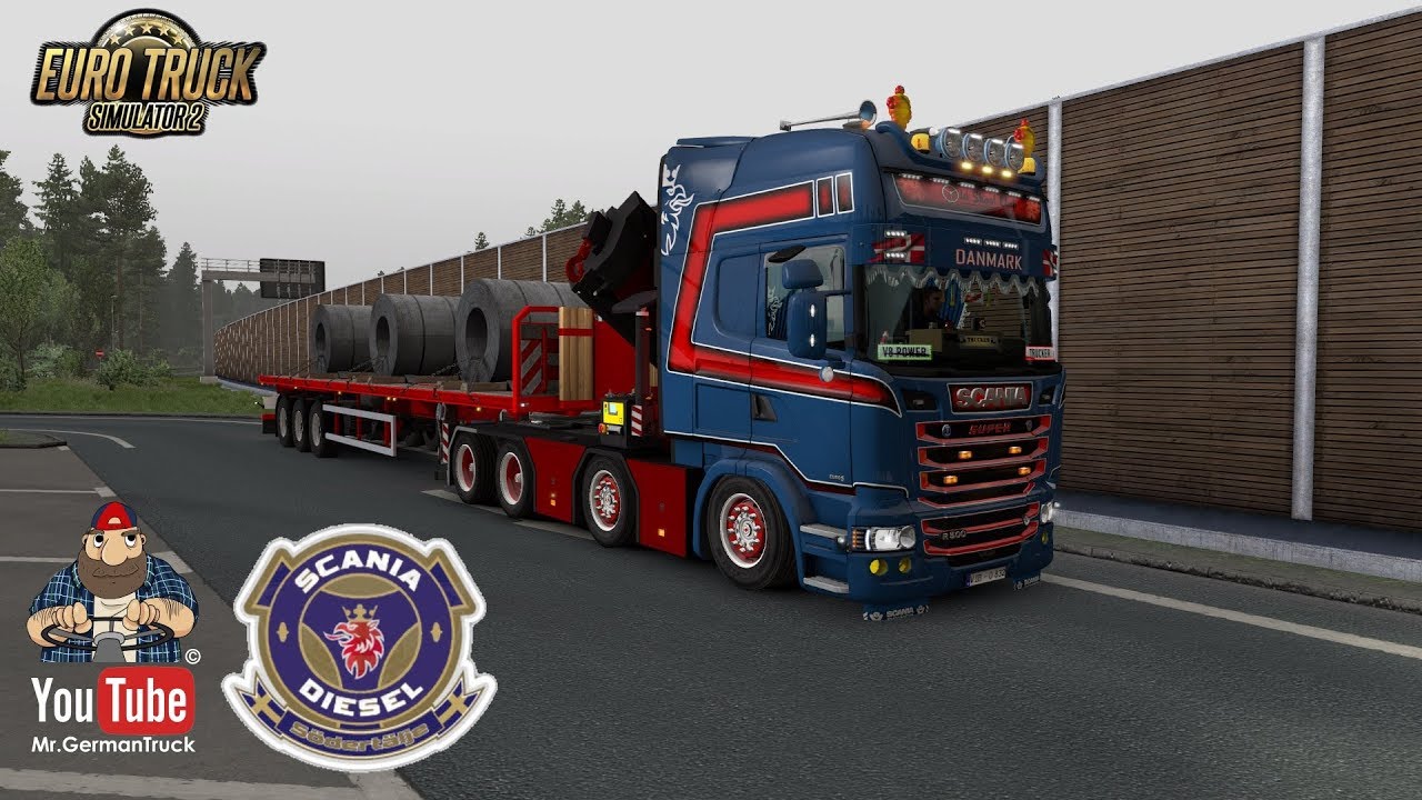 [ETS2 v1.35] Scania RJL *Crane Addon 8×4 Chassi v2* YouTube