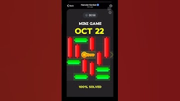 Mini Game Puzzle October 22 solved 100% | Hamster Kombat | Sweet dao