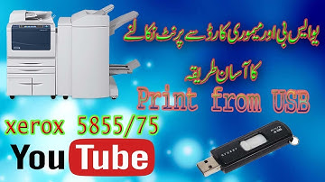 How can print with USB on xerox 5875/*****