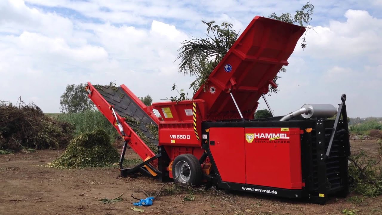 Hammel VB650 shredding Green Waste in Johannesburg YouTube