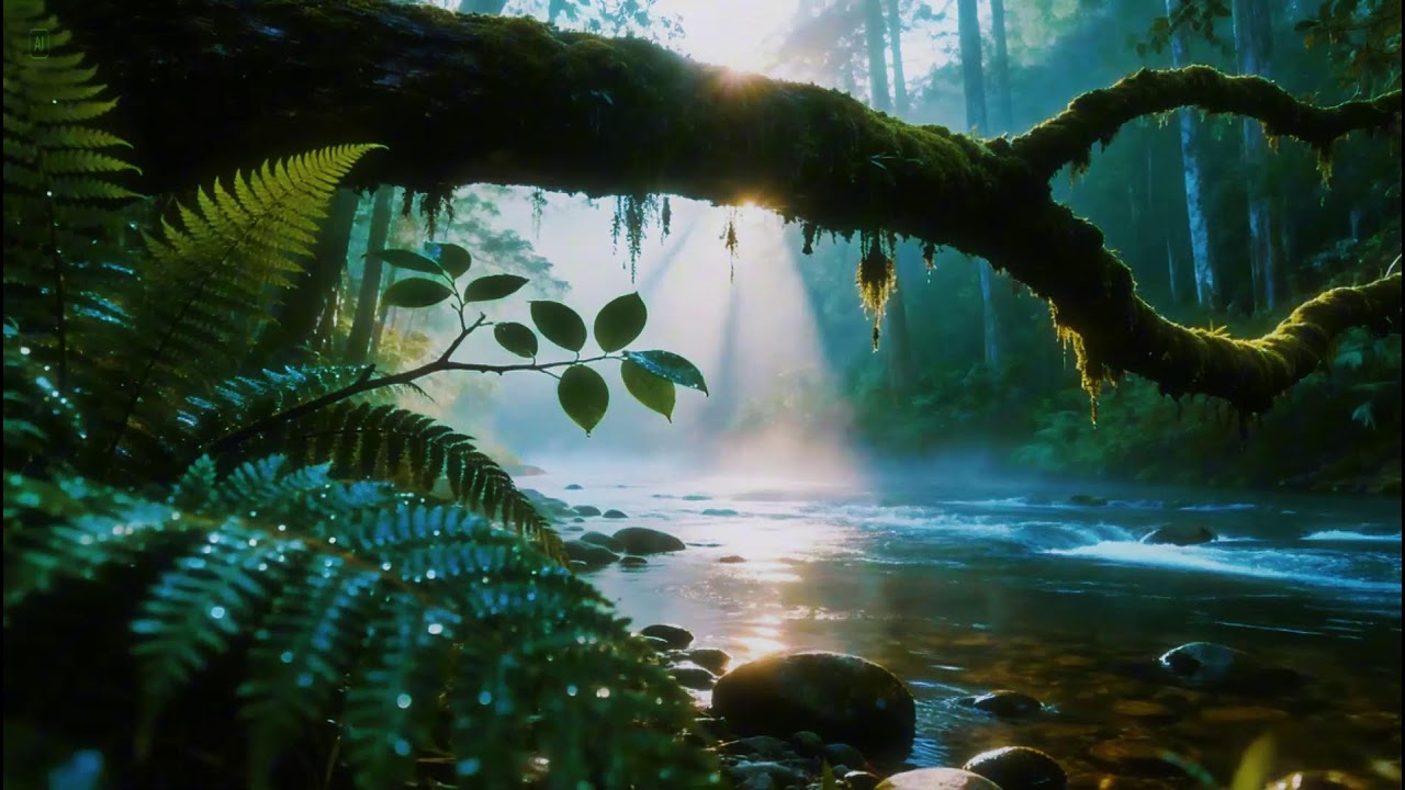 Forest Ambience | Birds Singing & Beautiful Stream Sounds for Peaceful Sleep,Deep Rest,Medicine ASMR