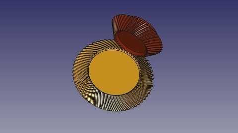 FREECAD #45 - ENGRENAGEM CÔNICA  - CONICAL GEAR