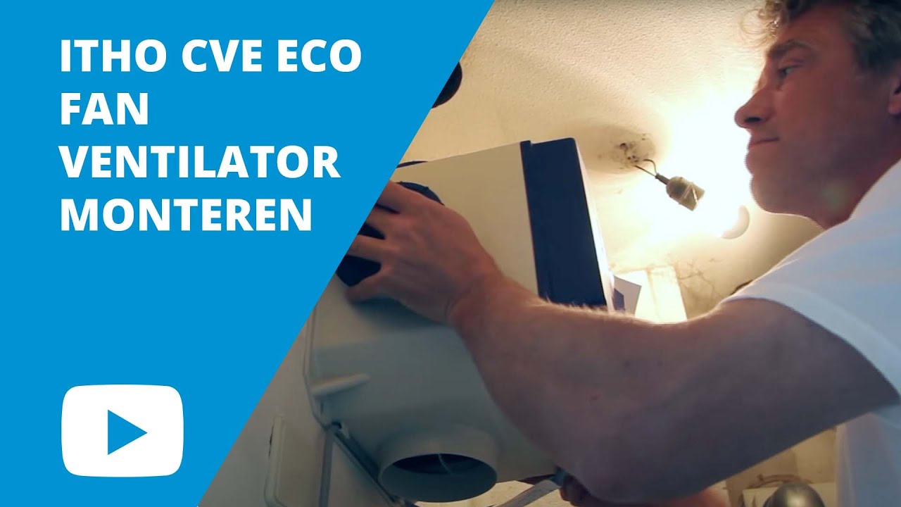 Itho Daalderop CVE-S eco fan HE 415m3/h Zentralablüftungsset  Feuchtigkeitssensor RFT Schalter Ventiele