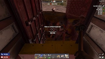 7 Days to Die | Bunker Base & Blade Traps | Horde Night