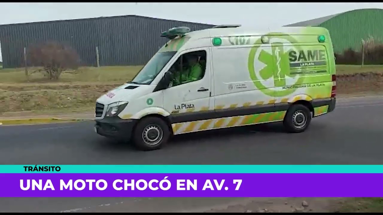 Se produjo un accidente en Av. 7: un motociclista herido