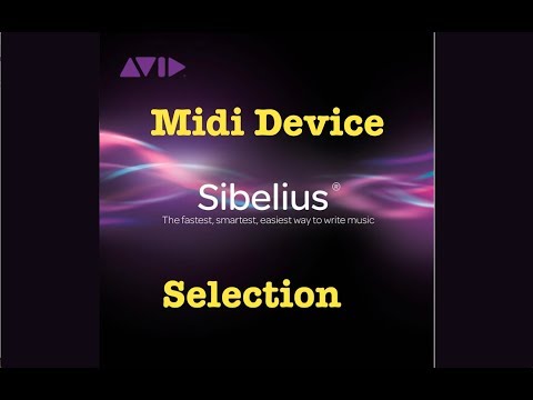 Midi Input Device Setup in Sibelius 2018