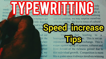 Typewriting Speed Increase Tips English & Tamil #typingexpress