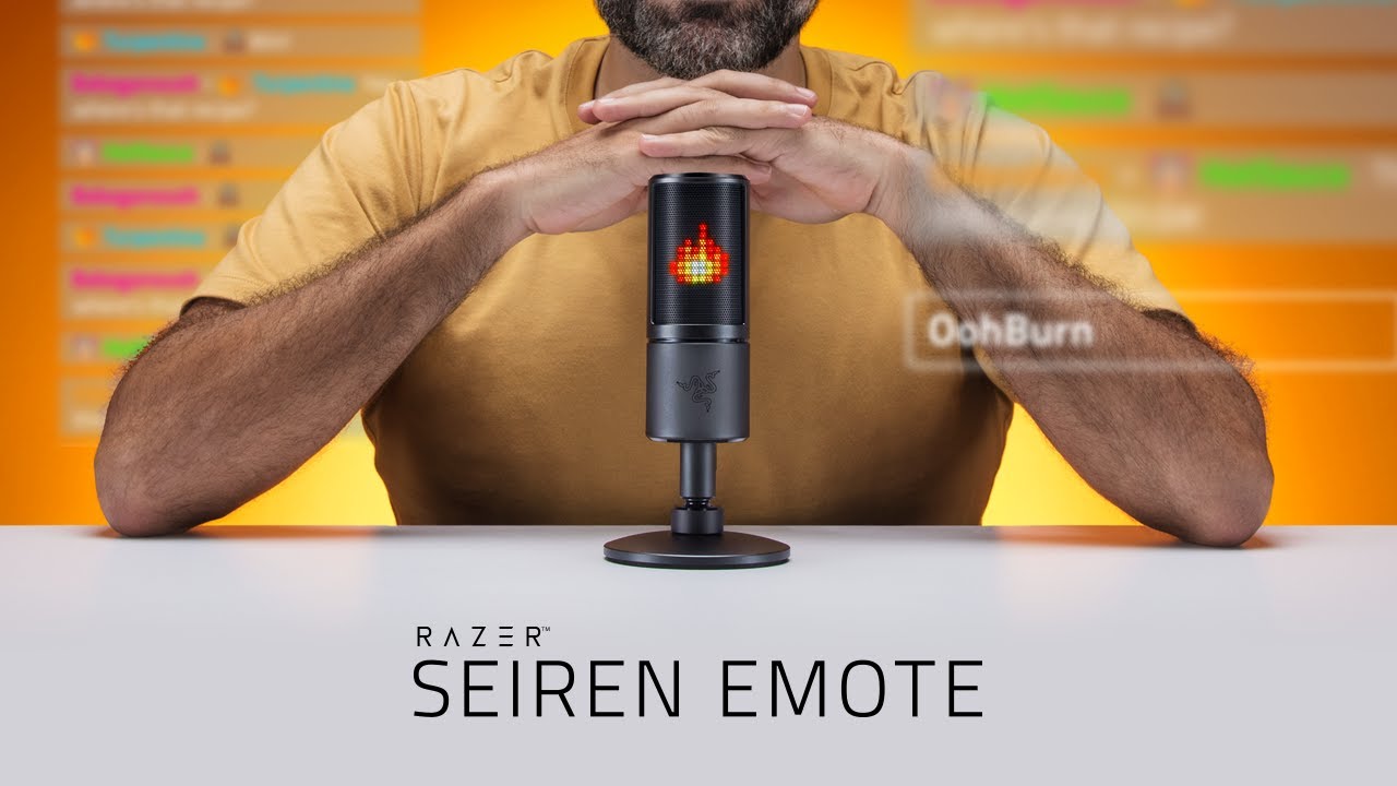 Microfono Razer - Seiren wired Con pantalla de emoticones