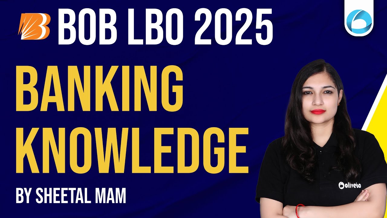 BOB LBO Banking Knowledge 2025 | Banking Knowledge Class by Sheetal Sharma | Bank of Baroda LBO