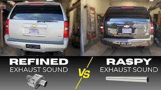 2007-2014 Chevy Suburban 5 3L V8 Raspy vs Refined Exhaust Sound