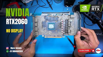 RTX 2060 Repair | No Display Fix | GPU Repair | #nvidia