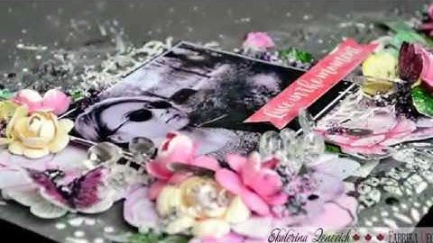 Step-by-step tutorial. Mixed-media layout by Ekaterina Zenevich.