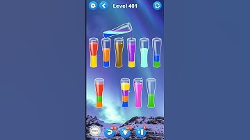 Water Sort Puzzle Game Level 401 #watersortpuzzle #watersortgame #mobilegame #colorpuzzle #games
