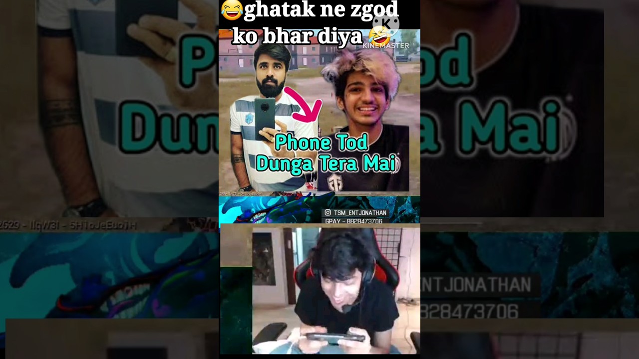 ghatak angry on zgod 😱 scout jonathan reaction 😑 😂