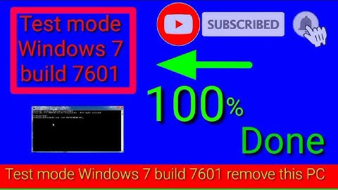 Test mode Windows 7: How to Disable it #windows