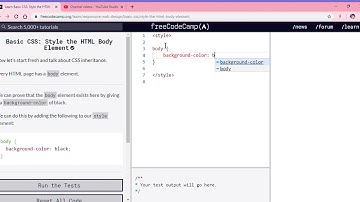 Learn Basic CSS  Style the HTML Body Element   freeCodeCamp org   Google Chrome 2019 12 12 15 55 10