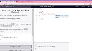 Learn Basic CSS  Style the HTML Body Element   freeCodeCamp org   Google Chrome 2019 12 12 15 55 10