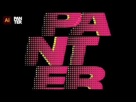 Halftone Text Effect in Illustrator