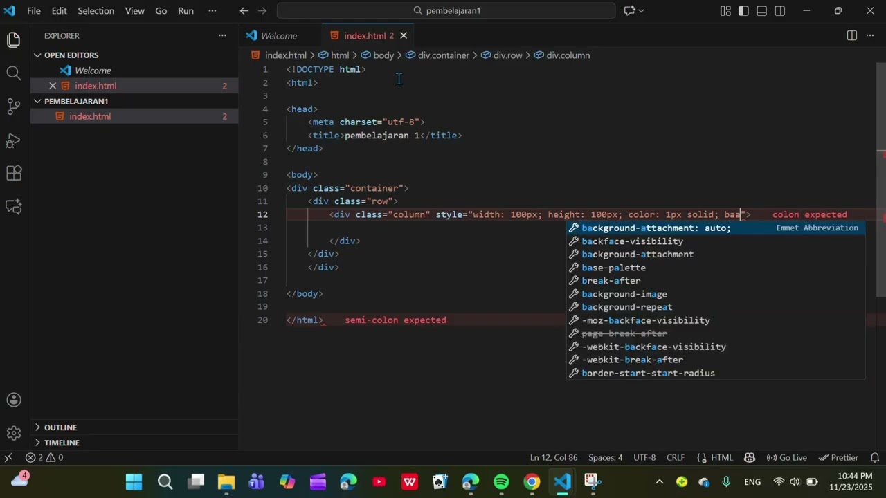 Cara membuat layout Dari coding html