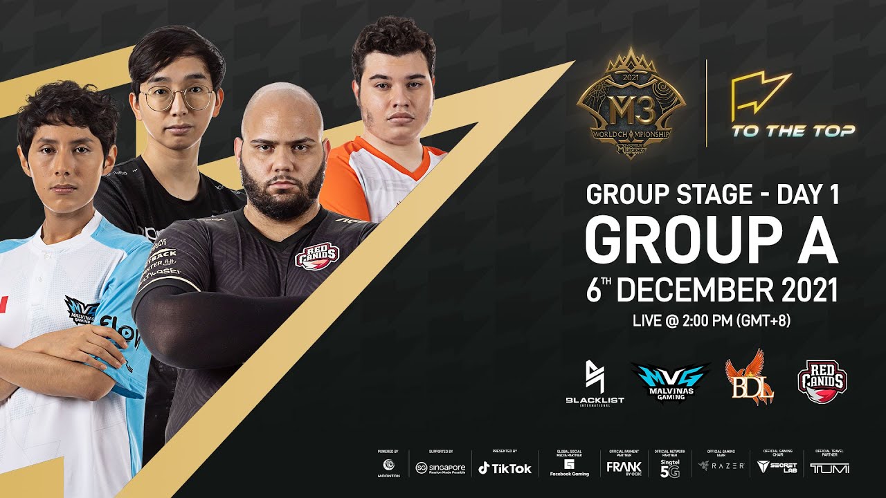 ENGLISH) M3 Group Stage Day 1 MLBB World Championship 2021 Singapore