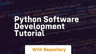 python software development tutorial