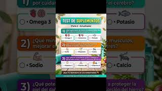 A ver si sabes. Y si no podemos aprender.#suplementos #saludnatural #nutricion #salud