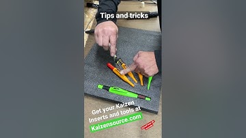 Cutting small tools into Kaizen Foam