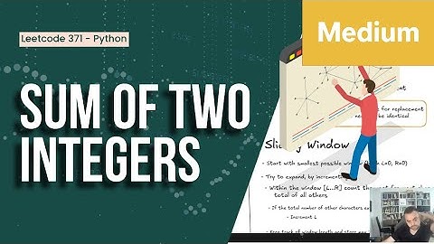 Sum of Two Integers - Leetcode 371 - Python
