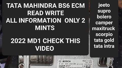 MD1 BS6 ECM READ WRITE BY KTAG/KESS FULL INFORMATION SHARE AND SUSCRIBE