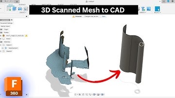 Reverse Engineering of a 3D Scanned Mesh | Create Custom Parts in #fusion360