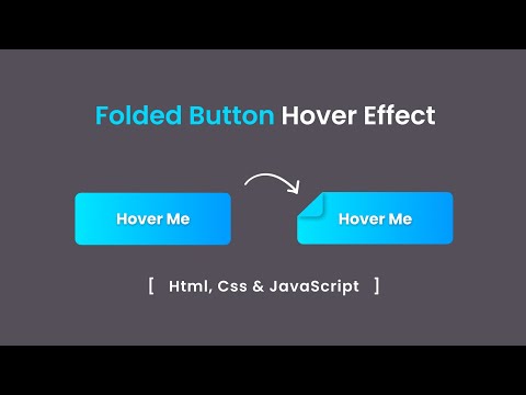 Folded Button Hover Effect Using Html & Css | Button Hover Effect Css | Crown Coder