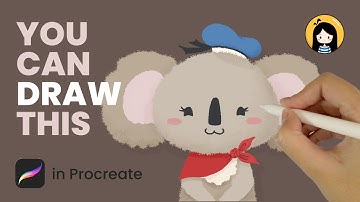 How to Draw A Cute Koala in Procreate | Easy Tutorial for Beginners - Draw with Michelle