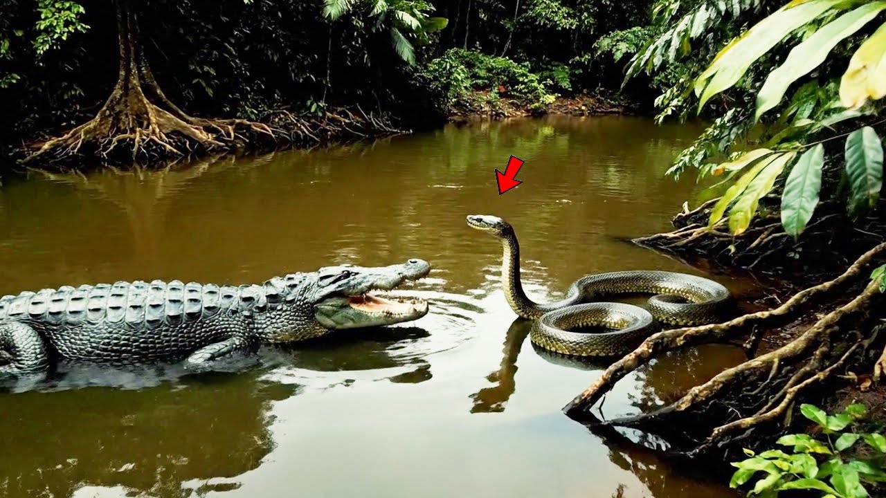 "Python vs Crocodile ⚔️ | Real Fight in Water | Who Wins?" - YouTube