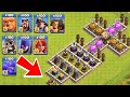 Who Can Survive This Difficult Trap on COC? Clash of Clans Trap VS Troops #11