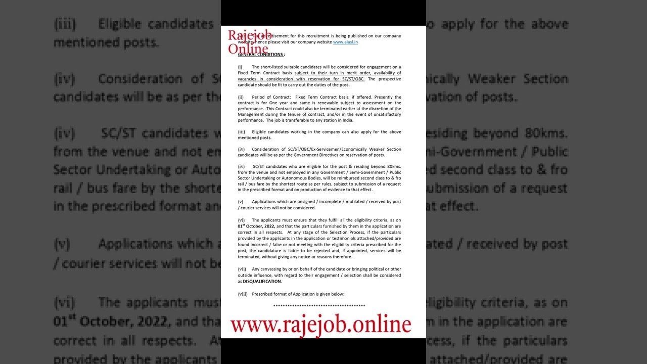 Air India Air Services Limited ( AIASL ) Recruitment 2022