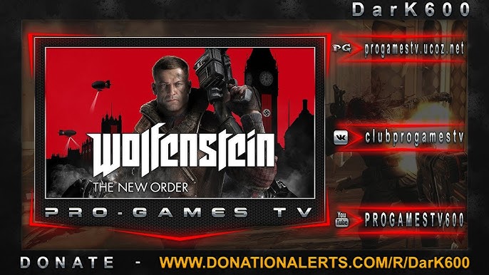 Jogo Grátis #6 - Wolfenstein: The New Order- Até 21/12/2022 - Epic