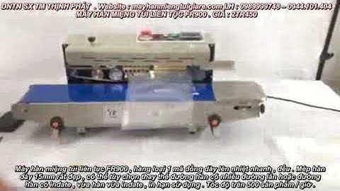 0944101404 Máy hàn miệng túi liên tục FR900, máy hàn miệng túi bạc, túi giấy, túi zipper