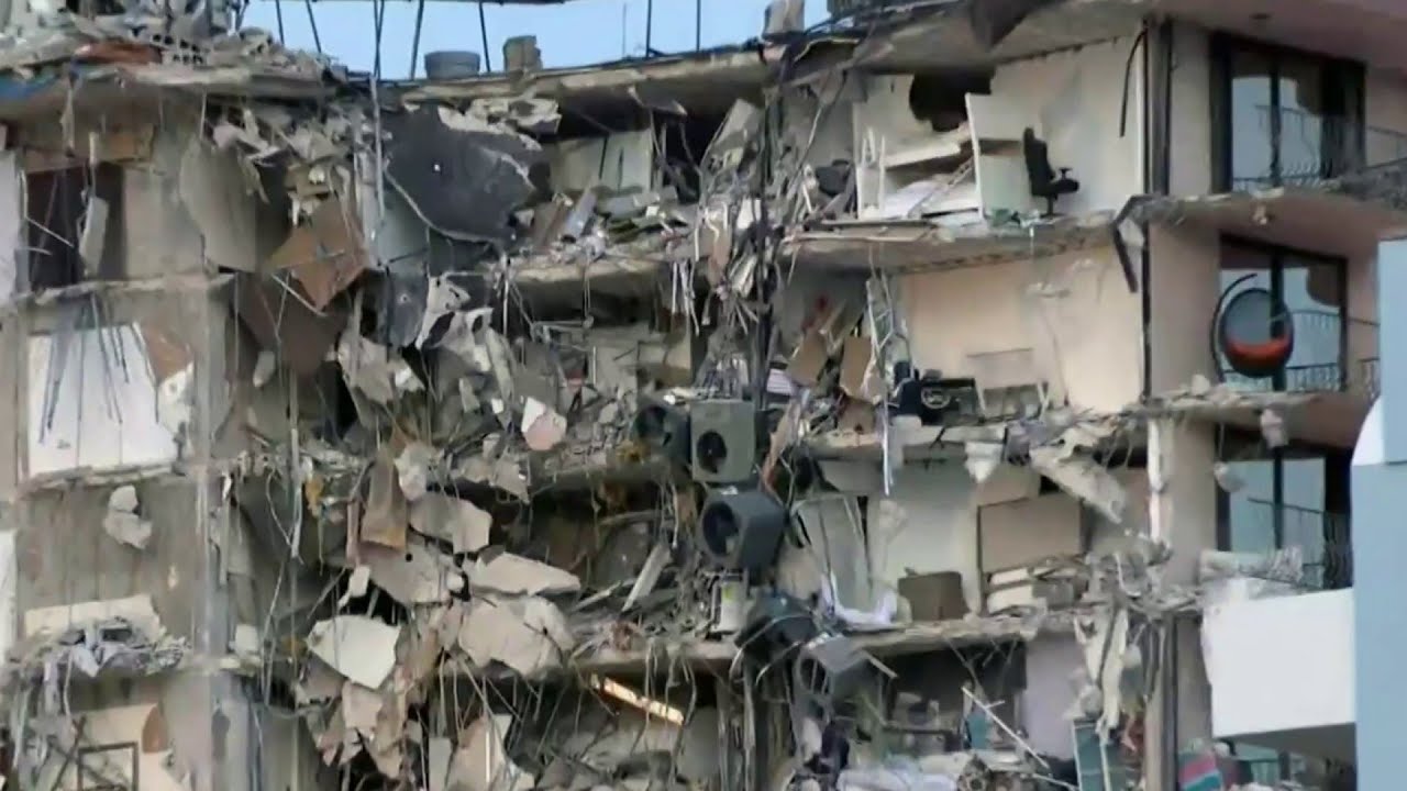 Death toll rises to 9 in Florida condo collapse - YouTube