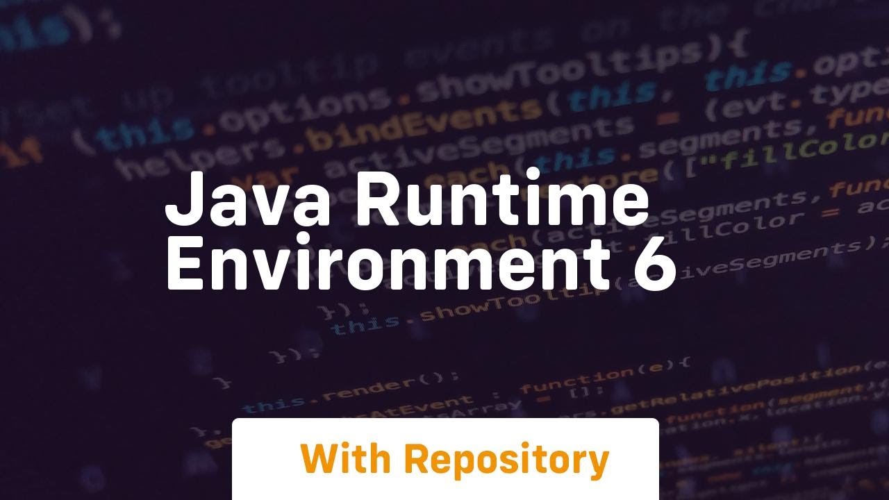 java runtime environment 6 - YouTube