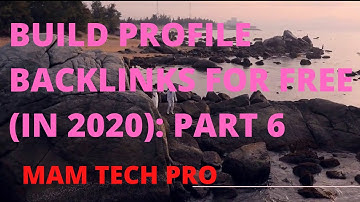 প্রোফাইল ব‍্যাকলিংক Part 6:Profile Backlinks Bangla Tutorial।SEO Tutorial 2020