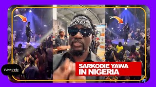 Ghanaians react as Nigerians gives dull reaction at Sarkdodie's performance in Nigeria