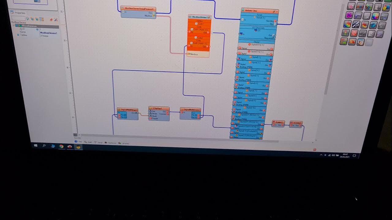 Visuino + CodeSYS ( Arduino & RaspberryPi ) Modbus communication with ...