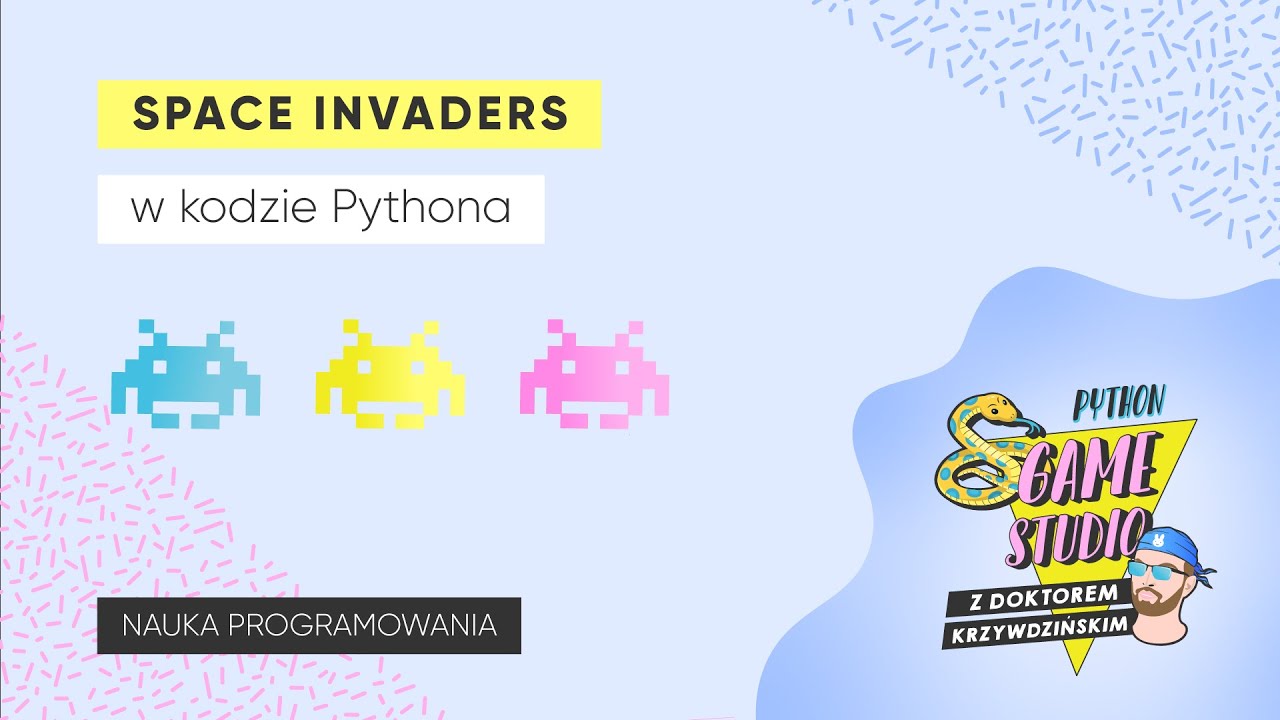 Programujemy Space Invaders w kodzie Python / live coding z @PixBlocks ...