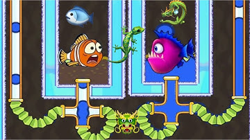 SAVE THE FISH! FISHDOM#fishdom #savethefish #fun #mobilegame #gaming #rescue #pullthepin #viral