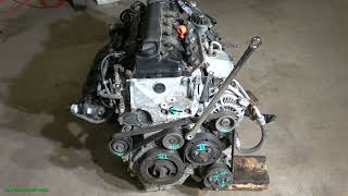 P2/27.  How to Disassemble the Engine Honda Civic 1.8: DRIVE BELT  Years 2006 to 2022