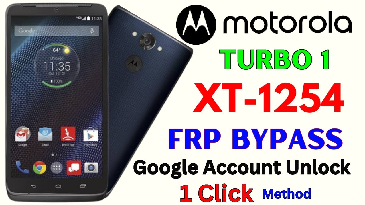 Motorola XT{1254} FRP Bypass Motorola Droid Turbo 1 Google Account Unlock Without PC 100