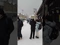 Walking in the Snow Otaru Japan