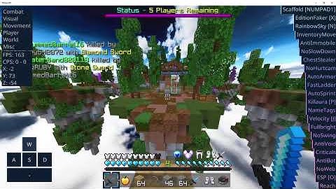 Hacking on Mineplex Skywars w/Horion