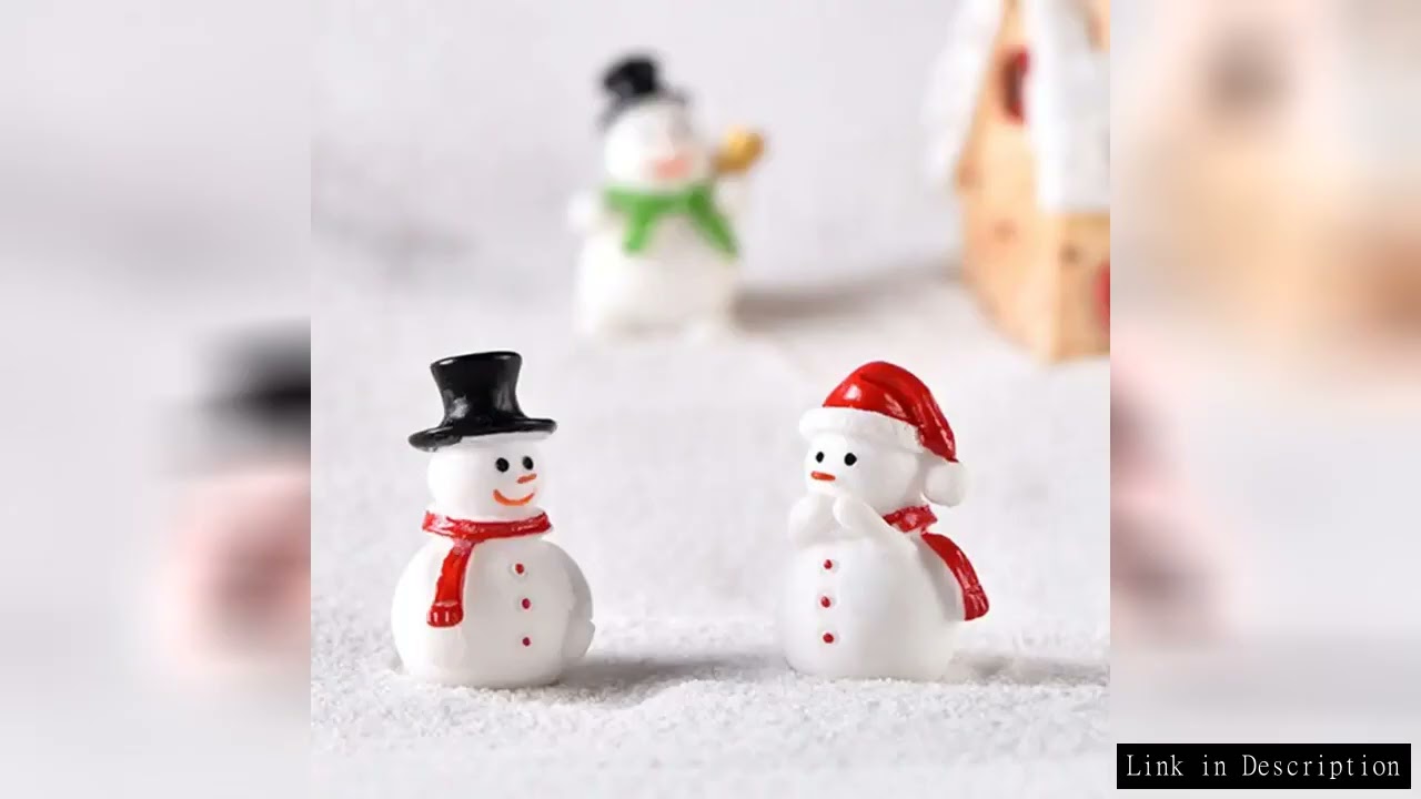 New Santa Claus Snowman Decoration Accessories Micro Landscape Christmas Socks Gift Bell Resin Small