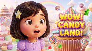 Candy World Adventure 🍭 | Fun Kids Rhyme & Animated Song for Toddlers | PuffiTunes